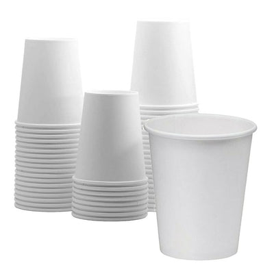 Hot Cup Paper 8oz White 1000ct