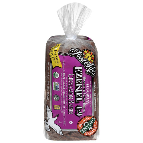 Bread Ezekiel 4:9 Sprouted Grain Cinn-Raisin Loaf 6/24oz