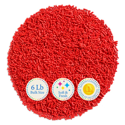 Sprinkles Red Decorettes 6lbs