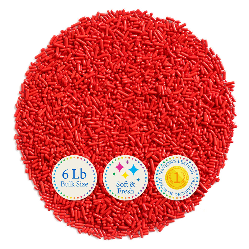 Sprinkles Red Decorettes 6lbs