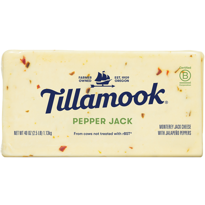 Tillamook Pepper Jack Cheese 2.5lbs