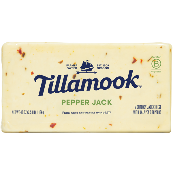 Tillamook Pepper Jack Cheese 2.5lbs