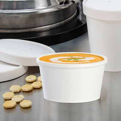 Food Container, Paper 8oz White 500ct Dart