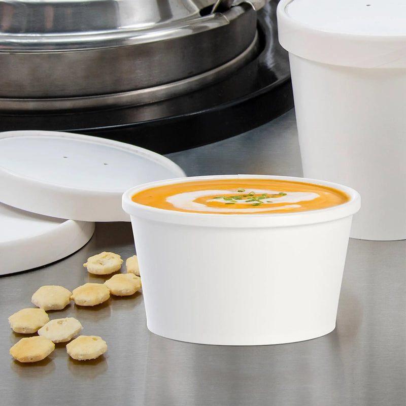 Food Container, Paper 8oz White 500ct Dart