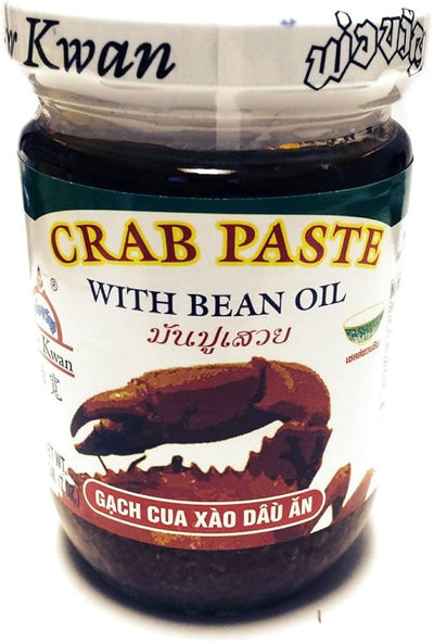 Por Kwan Crab Paste in Bean Oil 8oz Jar