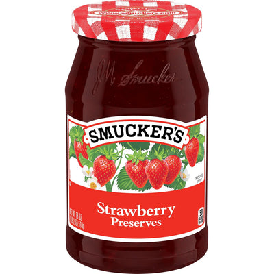 Smuckers Strawberry Preserves Jar