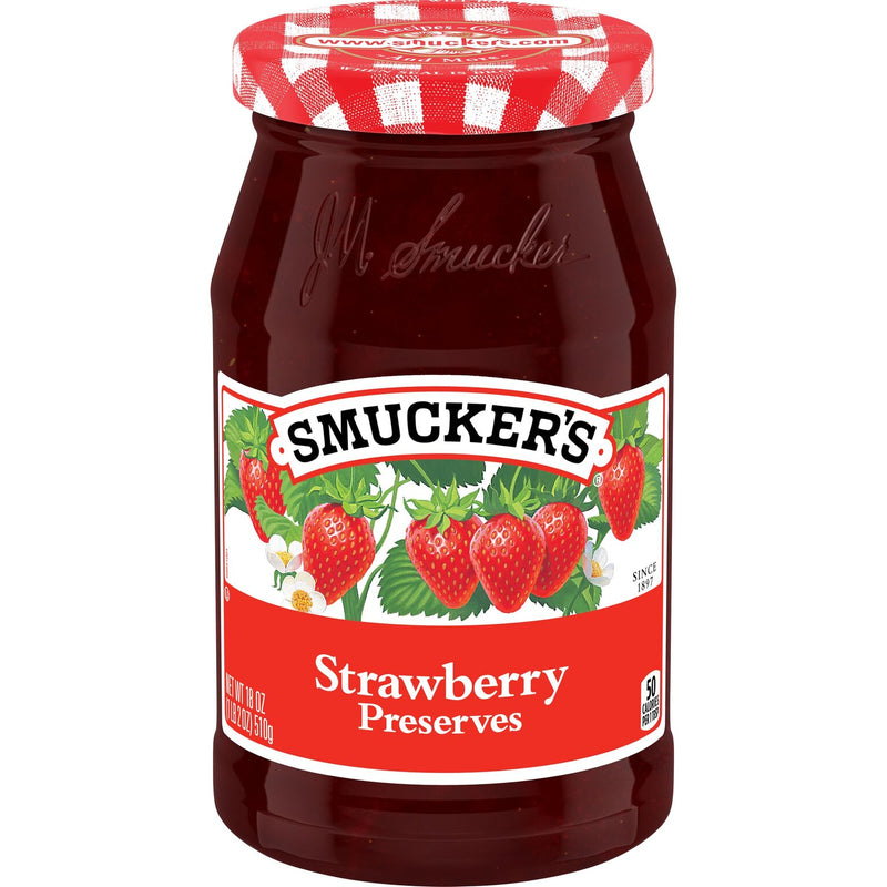 Smuckers Strawberry Preserves Jar