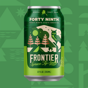 Soda Frontier Spruce Tip 6/4pk 12oz 49th State