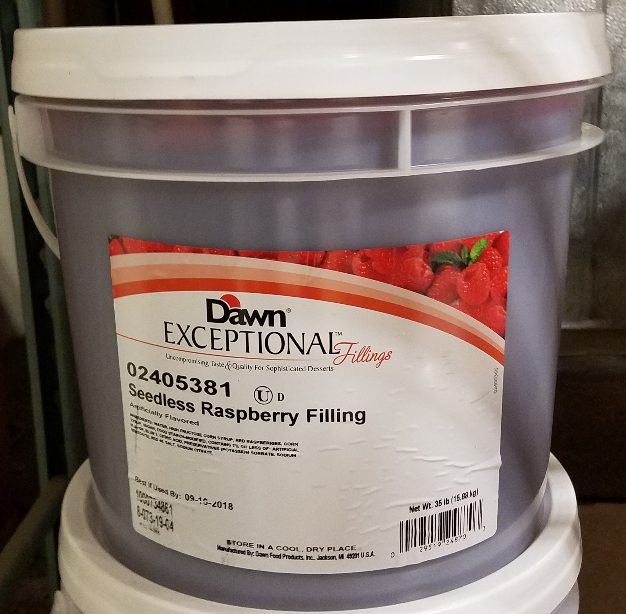 Filling Raspberry - Seedless 35lb - Sold by PACK