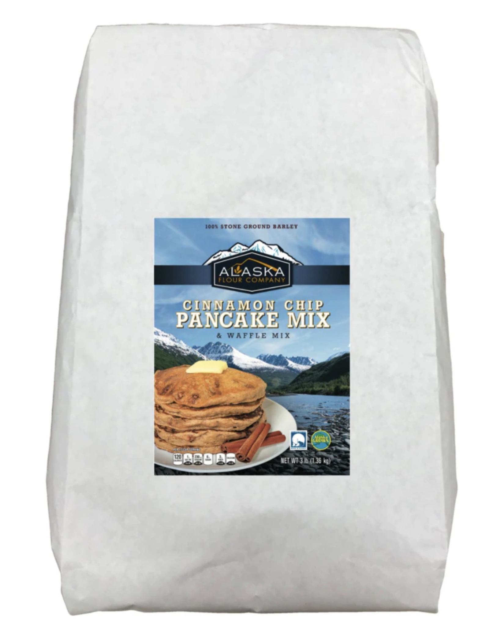 Pancake Mix Cinnamon Chip 25lb AK Flour Company - Sold by PACK