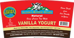 Yogurt Vanilla 12/32oz Alaska Range Dairy - Sold by EA