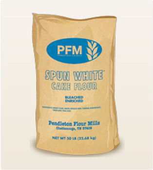 Flour Cake Spunwhite 50lb - Sold by PACK