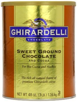 Ghirardelli Sweet Ground Choc & Cocoa 6/3lb Tins - Sold by EA