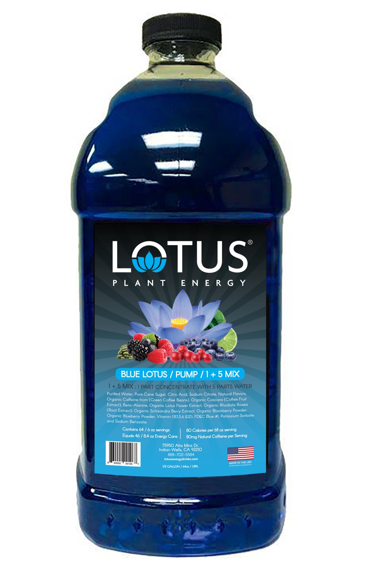 Lotus Blue 6/.5gal Jugs - Sold by EA