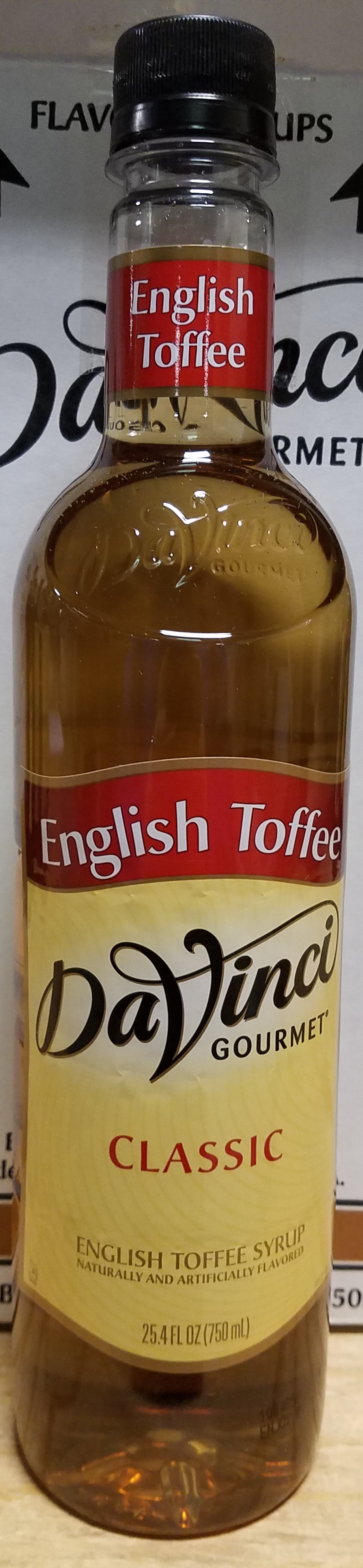 DaVinci English Toffee 4/750ml - Sold by EA