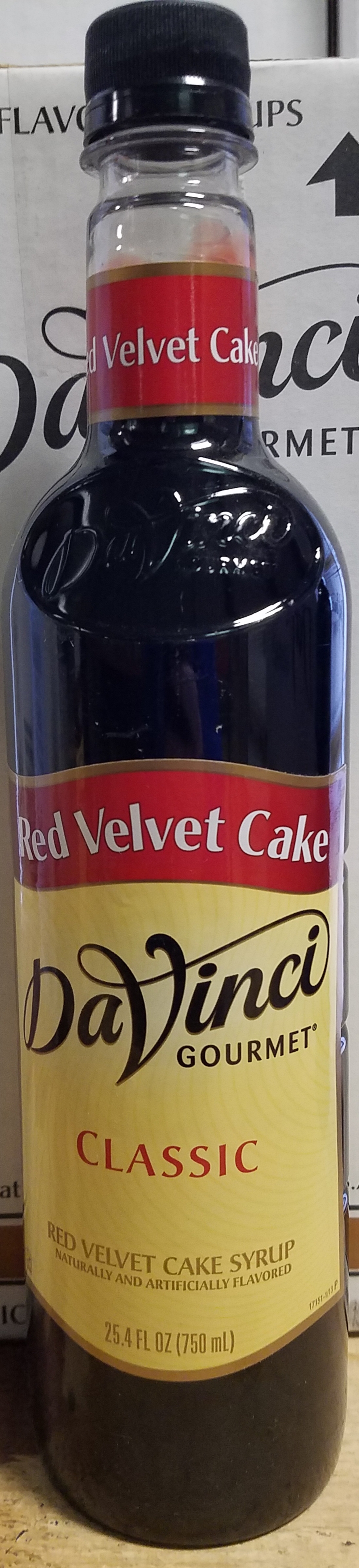 DaVinci Red Velvet Cake 4/750ml - Sold by EA