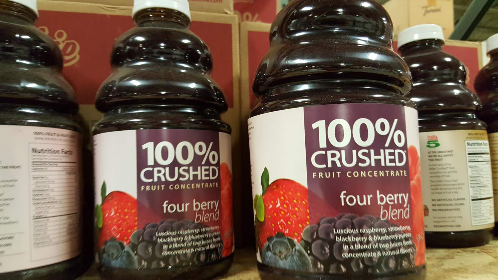 Dr Smoothie 4 Berry 100% Fruit 6/46oz - Sold by EA